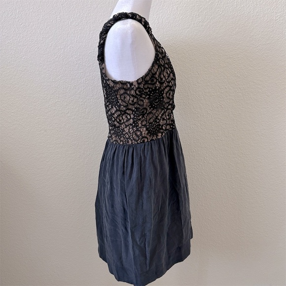 VENA CAVA Navy Knit Inyo V-Back Cocktail Dress in Black Navy Sz. 6 - Picture 5 of 7